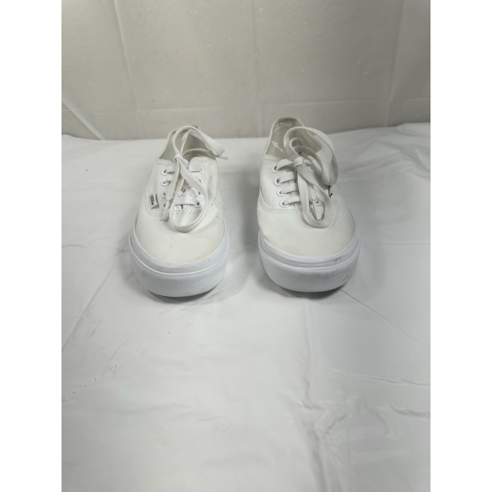 VANS Authentic Classic All White Canvas Shoe Sneaker size 6.5 new
